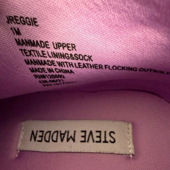 steve madden girls high top zip sneaker 1Y - Picture 6 of 7